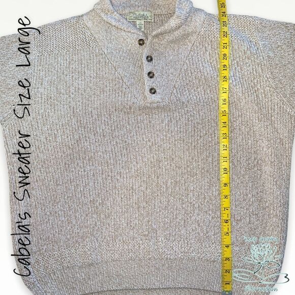 Cabela’s Men’s Cotton Sweater Size Large - Picture 9 of 10